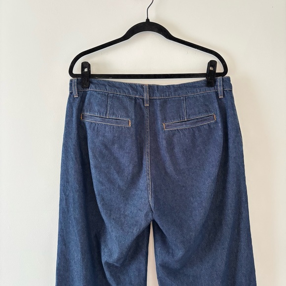 Reformation Elio Low Rise Denim Trouser Jeans Rigid Pant Wide Relaxed Leg - Picture 5 of 6